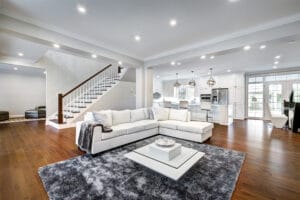 Finished basement renovation by GMC Construction Inc. in the GTA