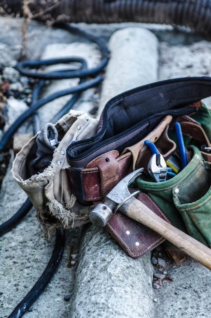 General contractor reviewing project costs