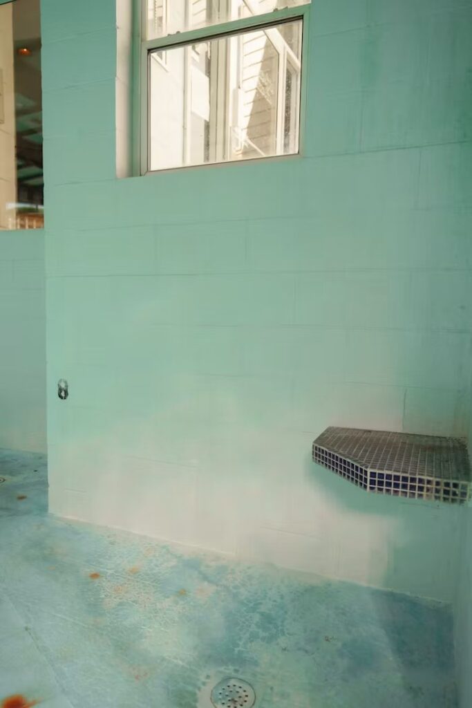 Bathroom waterproofing membrane during a renovation
