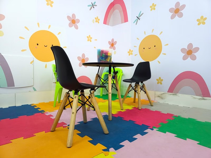 Finished basement children's playroom