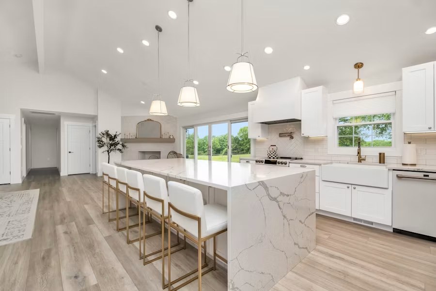 Renovated kitchen in a Markham home